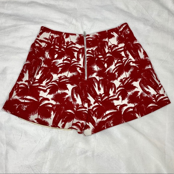 Line & Dot Palm Tree Print Skort - Picture 3 of 5